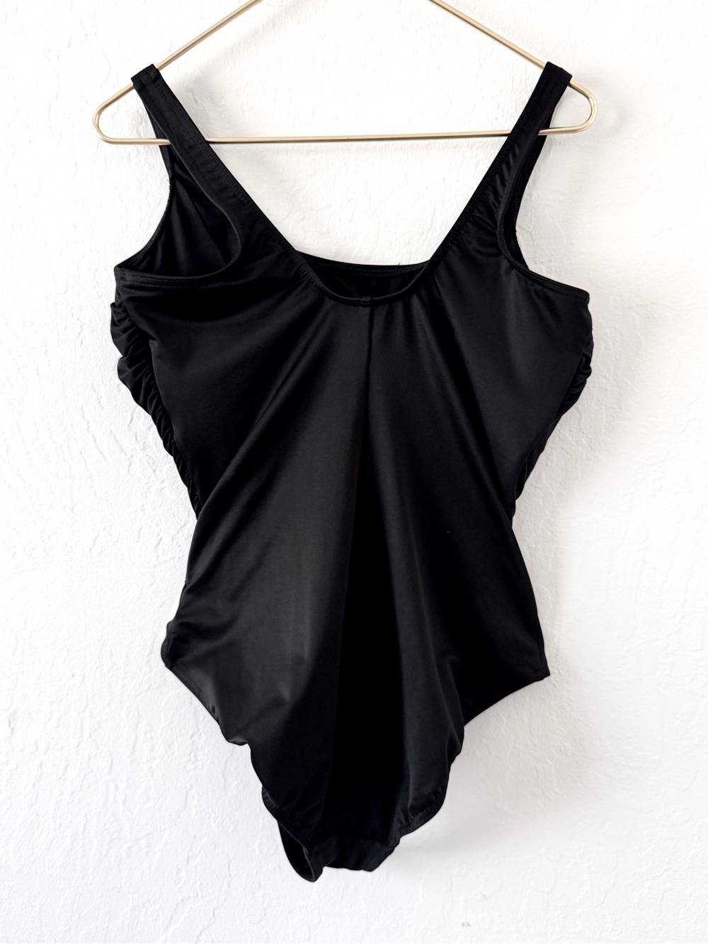 Miraclesuit DD-Cup Sideswipe One Piece Black Ruched One-Piece Swimsuit Size 14 - Picture 4 of 13